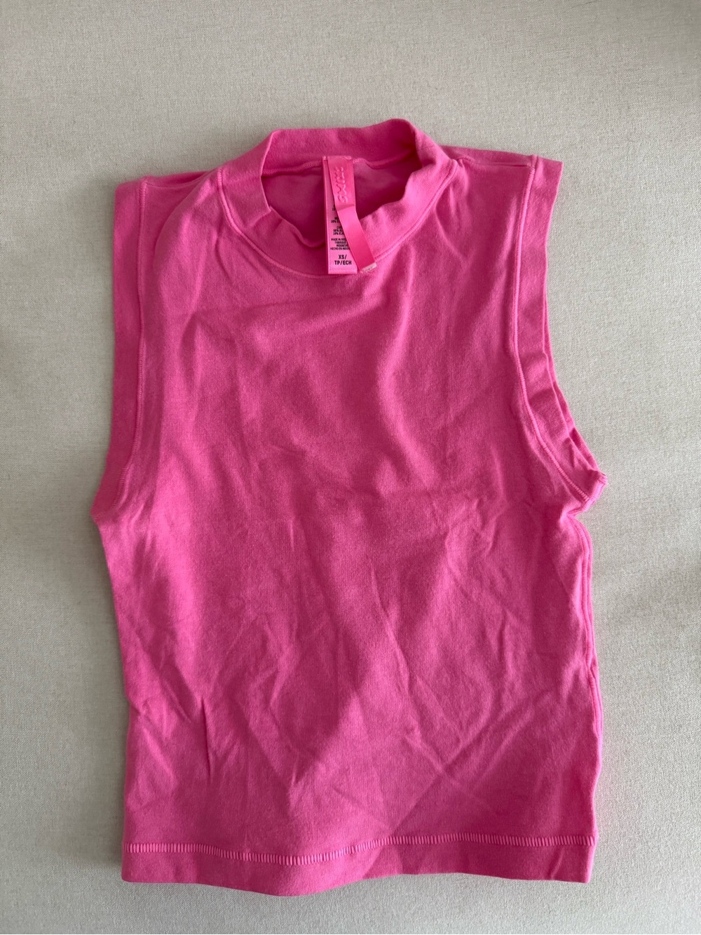 Skims Mock Neck Tank Top - Pink